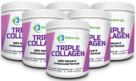 Triple Collagen six bottle 180-day supply best value pack