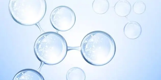Hyaluronic acid serum droplet illustration